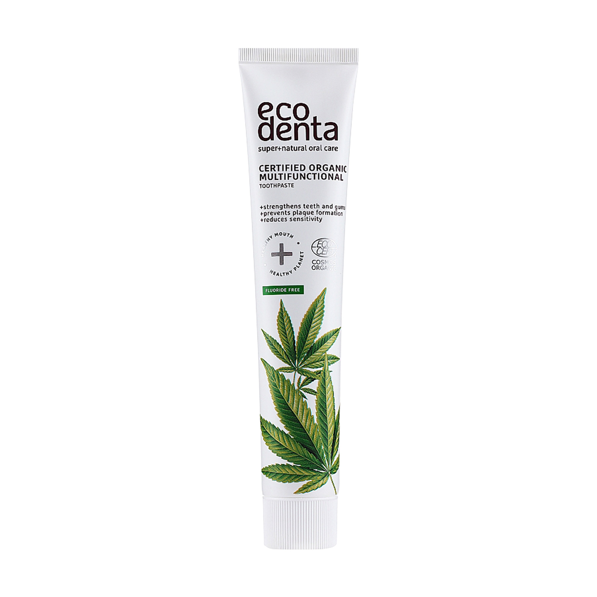 Багатофункціональна зубна паста Ecodenta Certified Organic Multifunctional Toothpaste з конопляною олією, 75 мл