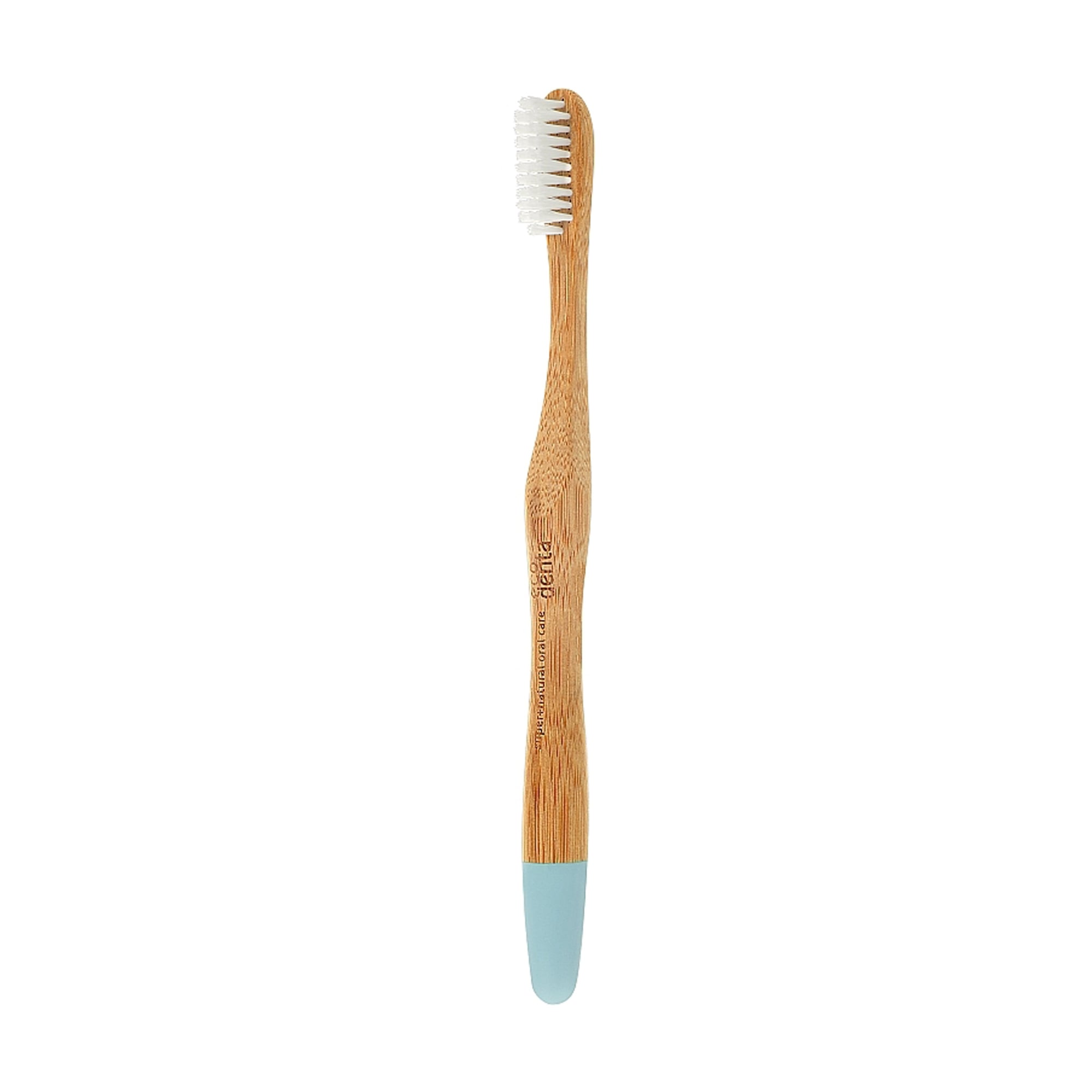 Зубна щітка Ecodenta Super Natural Oral Care бамбукова, середня жорсткість, блакитна, 1 шт